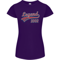 Legend Since 21st Birthday 2002 Womens Petite Cut T-Shirt Purple