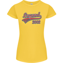 Legend Since 21st Birthday 2002 Womens Petite Cut T-Shirt Yellow