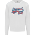 Legend Since 22nd Birthday 2001 Mens Sweatshirt Jumper White