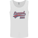 Legend Since 22nd Birthday 2001 Mens Vest Tank Top White