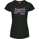 Legend Since 22nd Birthday 2001 Womens Petite Cut T-Shirt Black