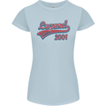 Legend Since 22nd Birthday 2001 Womens Petite Cut T-Shirt Light Blue