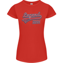 Legend Since 22nd Birthday 2001 Womens Petite Cut T-Shirt Red