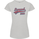 Legend Since 22nd Birthday 2001 Womens Petite Cut T-Shirt Sports Grey