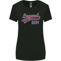 Legend Since 22nd Birthday 2001 Womens Wider Cut T-Shirt Black