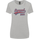 Legend Since 22nd Birthday 2001 Womens Wider Cut T-Shirt Sports Grey