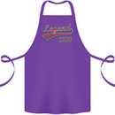 Legend Since 23rd Birthday 2000 Cotton Apron 100% Organic Purple