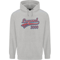 Legend Since 23rd Birthday 2000 Mens 80% Cotton Hoodie Sports Grey