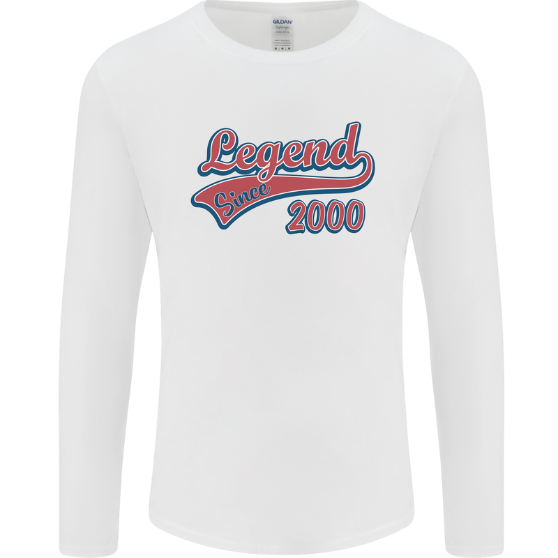 Legend Since 23rd Birthday 2000 Mens Long Sleeve T-Shirt White