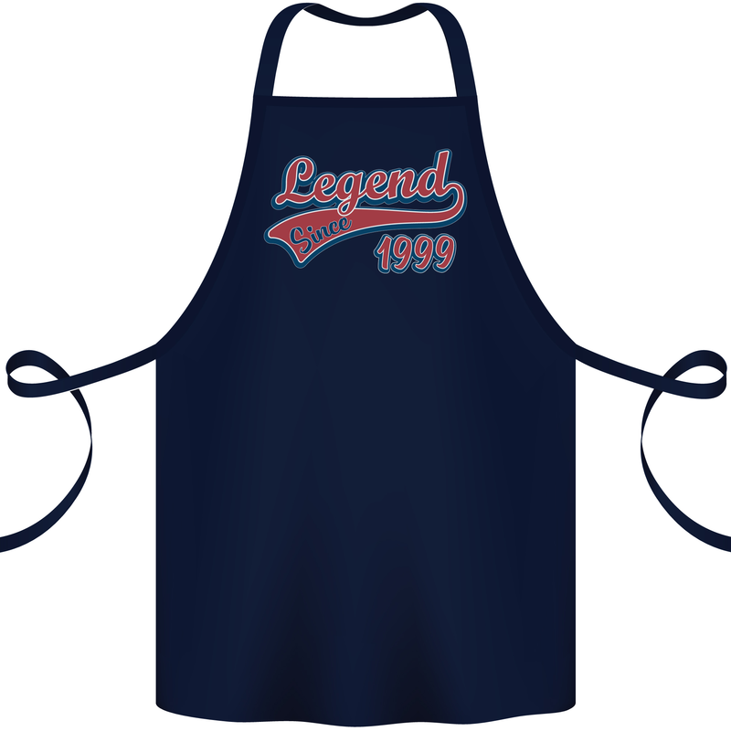 Legend Since 24th Birthday 1999 Cotton Apron 100% Organic Navy Blue
