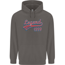 Legend Since 24th Birthday 1999 Mens 80% Cotton Hoodie Charcoal