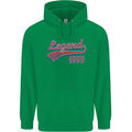Legend Since 24th Birthday 1999 Mens 80% Cotton Hoodie Irish Green
