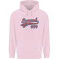 Legend Since 24th Birthday 1999 Mens 80% Cotton Hoodie Light Pink