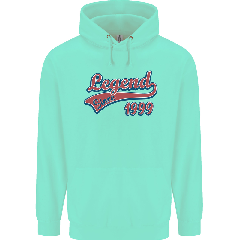 Legend Since 24th Birthday 1999 Mens 80% Cotton Hoodie Peppermint