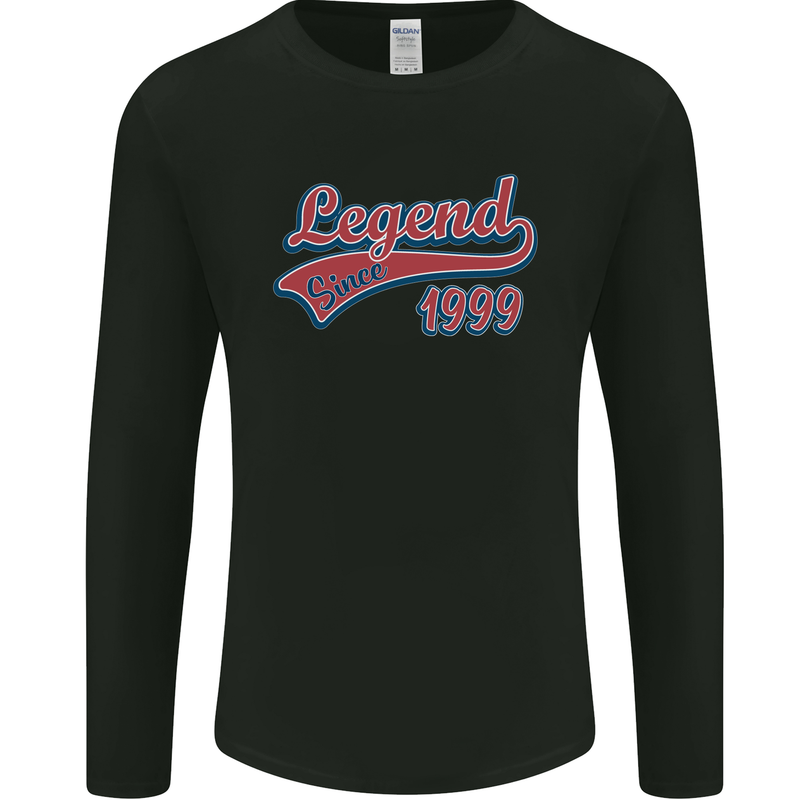 Legend Since 24th Birthday 1999 Mens Long Sleeve T-Shirt Black