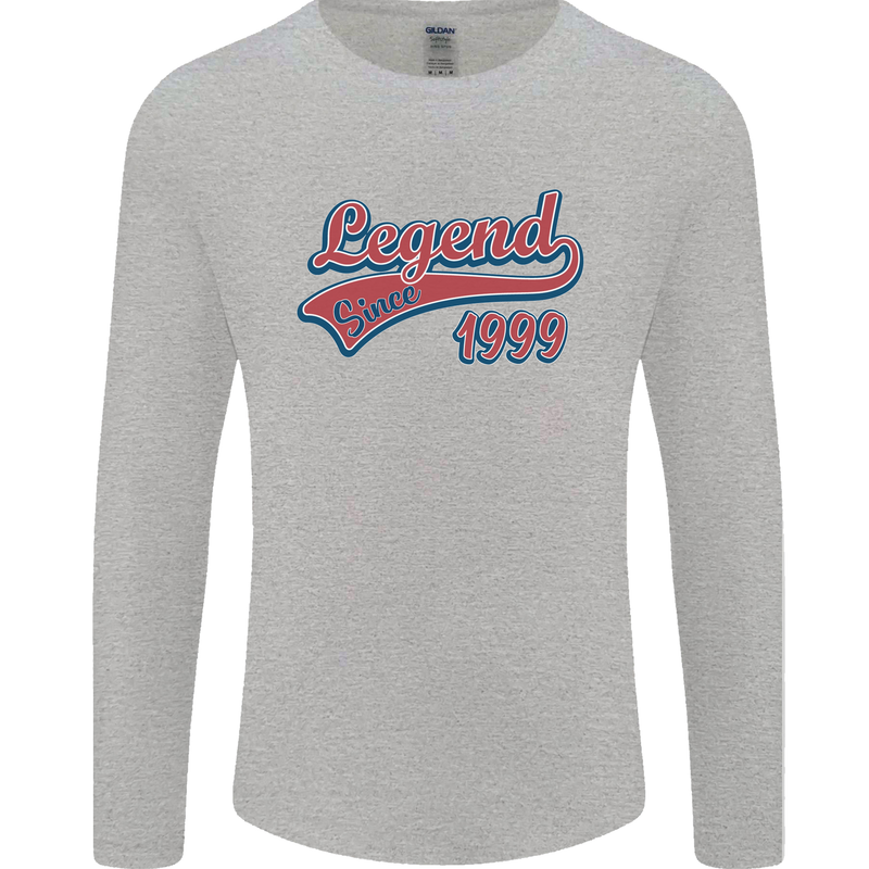 Legend Since 24th Birthday 1999 Mens Long Sleeve T-Shirt Sports Grey