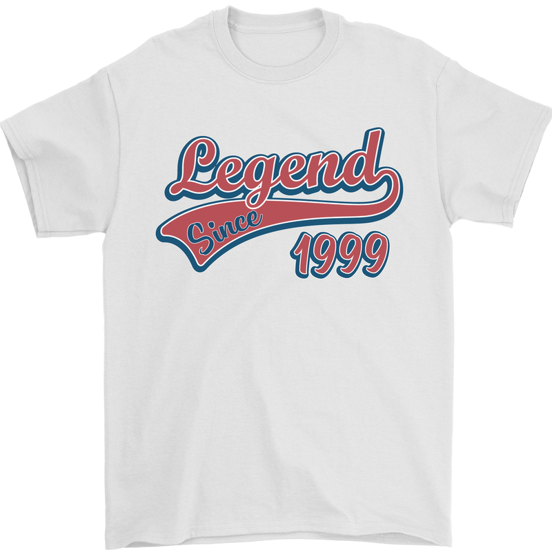 Legend Since 24th Birthday 1999 Mens T-Shirt 100% Cotton White