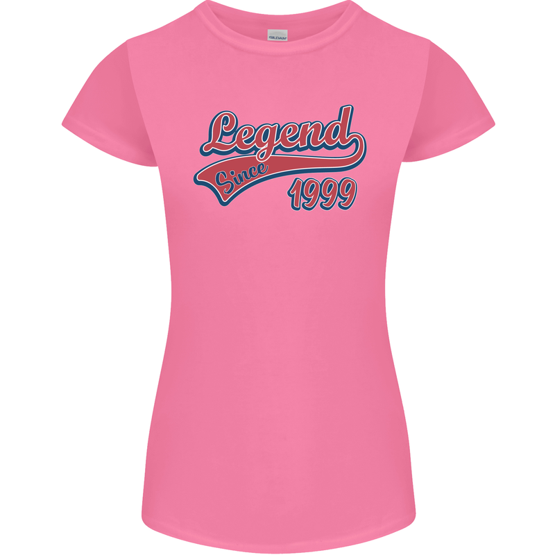 Legend Since 24th Birthday 1999 Womens Petite Cut T-Shirt Azalea