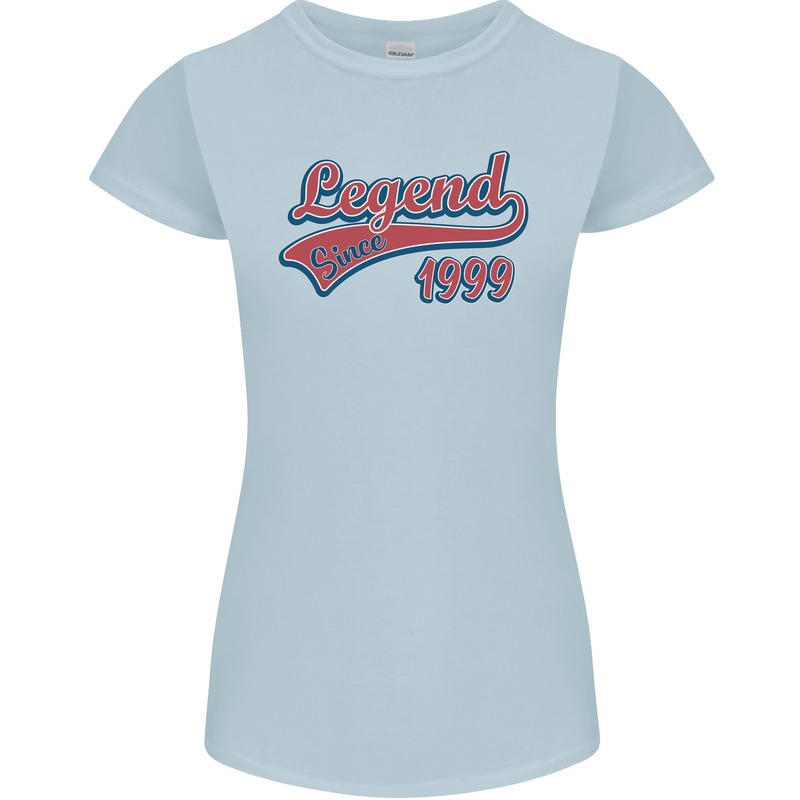 Legend Since 24th Birthday 1999 Womens Petite Cut T-Shirt Light Blue