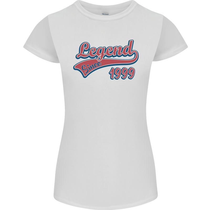 Legend Since 24th Birthday 1999 Womens Petite Cut T-Shirt White