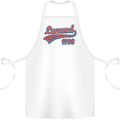 Legend Since 25th Birthday 1998 Cotton Apron 100% Organic White