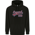 Legend Since 25th Birthday 1998 Mens 80% Cotton Hoodie Black