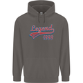 Legend Since 25th Birthday 1998 Mens 80% Cotton Hoodie Charcoal