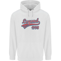 Legend Since 25th Birthday 1998 Mens 80% Cotton Hoodie White