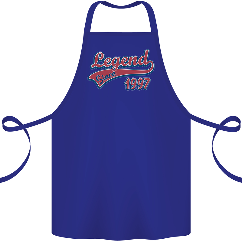 Legend Since 26th Birthday 1997 Cotton Apron 100% Organic Royal Blue