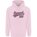 Legend Since 26th Birthday 1997 Mens 80% Cotton Hoodie Light Pink