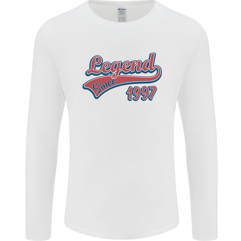 Legend Since 26th Birthday 1997 Mens Long Sleeve T-Shirt White