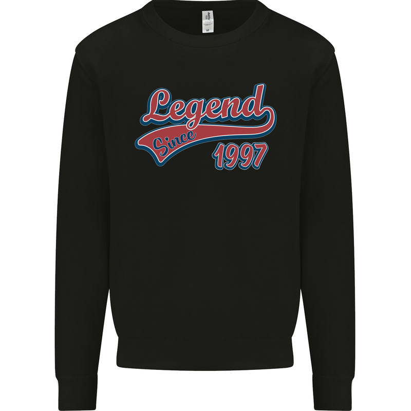 Legend Since 26th Birthday 1997 Mens Sweatshirt Jumper Black