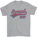 Legend Since 26th Birthday 1997 Mens T-Shirt 100% Cotton Sports Grey
