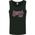 Legend Since 26th Birthday 1997 Mens Vest Tank Top Black