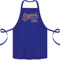 Legend Since 27th Birthday 1996 Cotton Apron 100% Organic Royal Blue