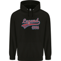 Legend Since 27th Birthday 1996 Mens 80% Cotton Hoodie Black