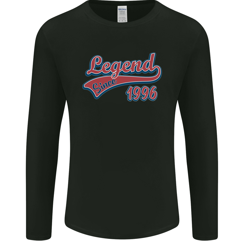 Legend Since 27th Birthday 1996 Mens Long Sleeve T-Shirt Black