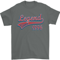 Legend Since 27th Birthday 1996 Mens T-Shirt 100% Cotton Charcoal