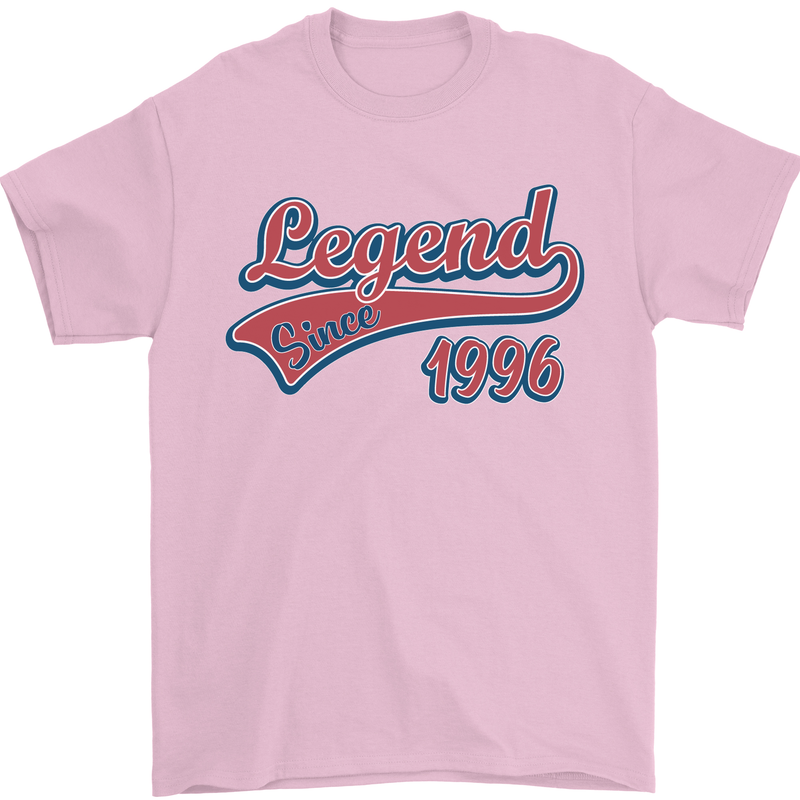 Legend Since 27th Birthday 1996 Mens T-Shirt 100% Cotton Light Pink