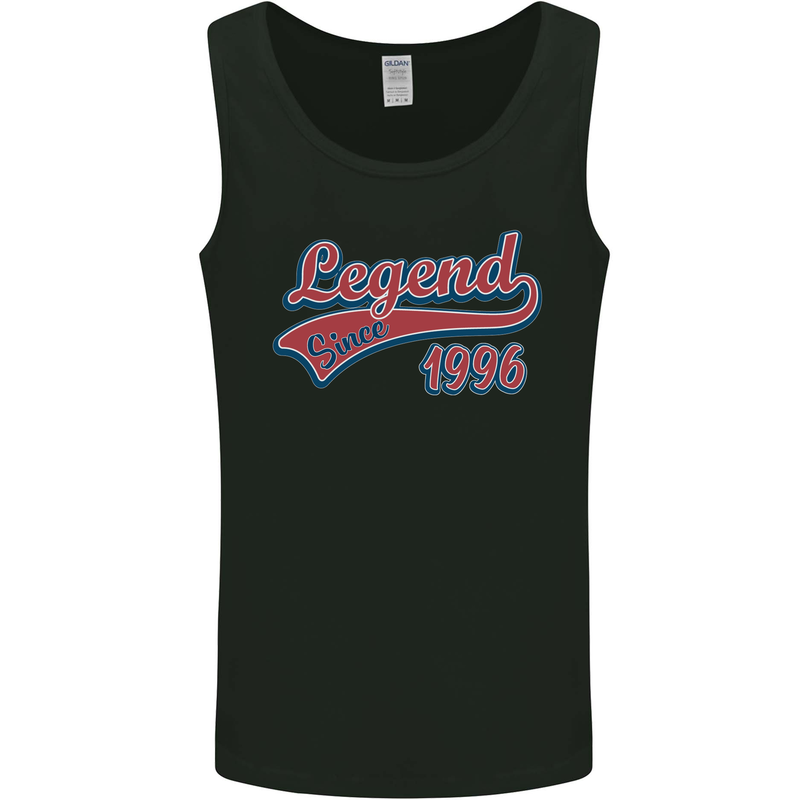 Legend Since 27th Birthday 1996 Mens Vest Tank Top Black