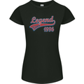 Legend Since 27th Birthday 1996 Womens Petite Cut T-Shirt Black