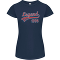 Legend Since 27th Birthday 1996 Womens Petite Cut T-Shirt Navy Blue