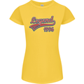 Legend Since 27th Birthday 1996 Womens Petite Cut T-Shirt Yellow