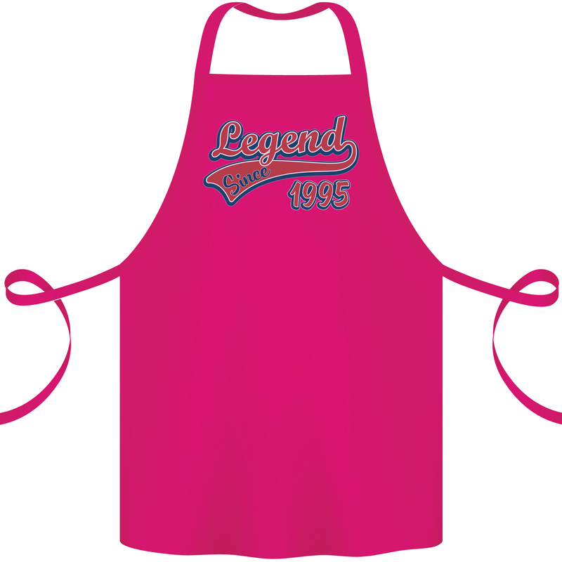 Legend Since 28th Birthday 1995 Cotton Apron 100% Organic Pink