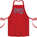 Legend Since 28th Birthday 1995 Cotton Apron 100% Organic Red