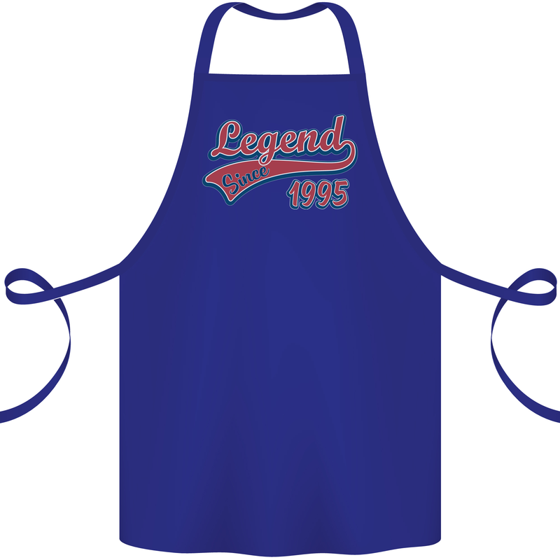 Legend Since 28th Birthday 1995 Cotton Apron 100% Organic Royal Blue