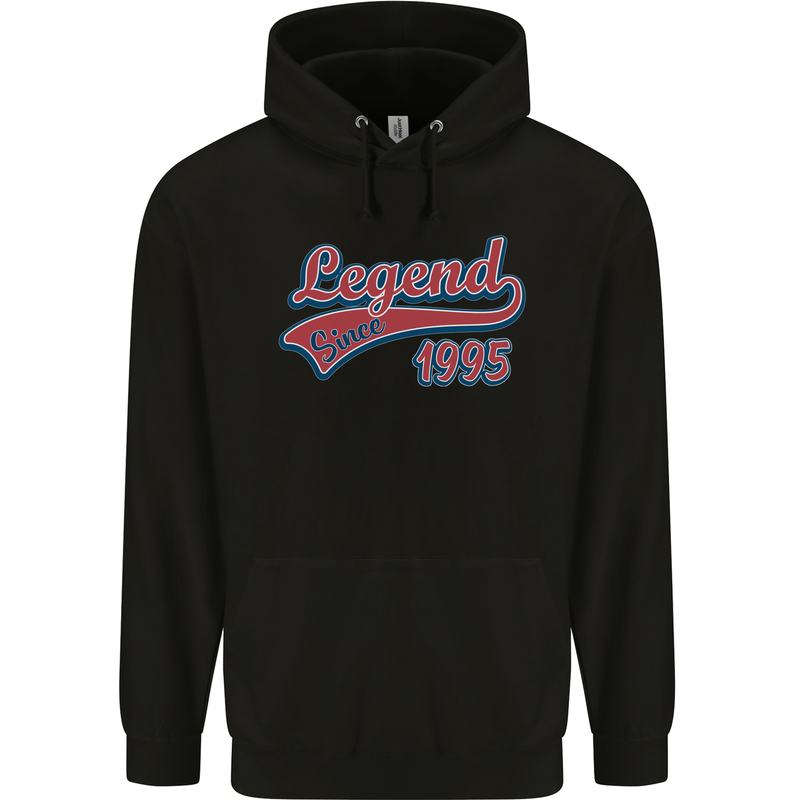 Legend Since 28th Birthday 1995 Mens 80% Cotton Hoodie Black
