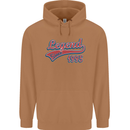 Legend Since 28th Birthday 1995 Mens 80% Cotton Hoodie Caramel Latte