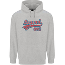 Legend Since 28th Birthday 1995 Mens 80% Cotton Hoodie Sports Grey