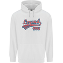 Legend Since 28th Birthday 1995 Mens 80% Cotton Hoodie White